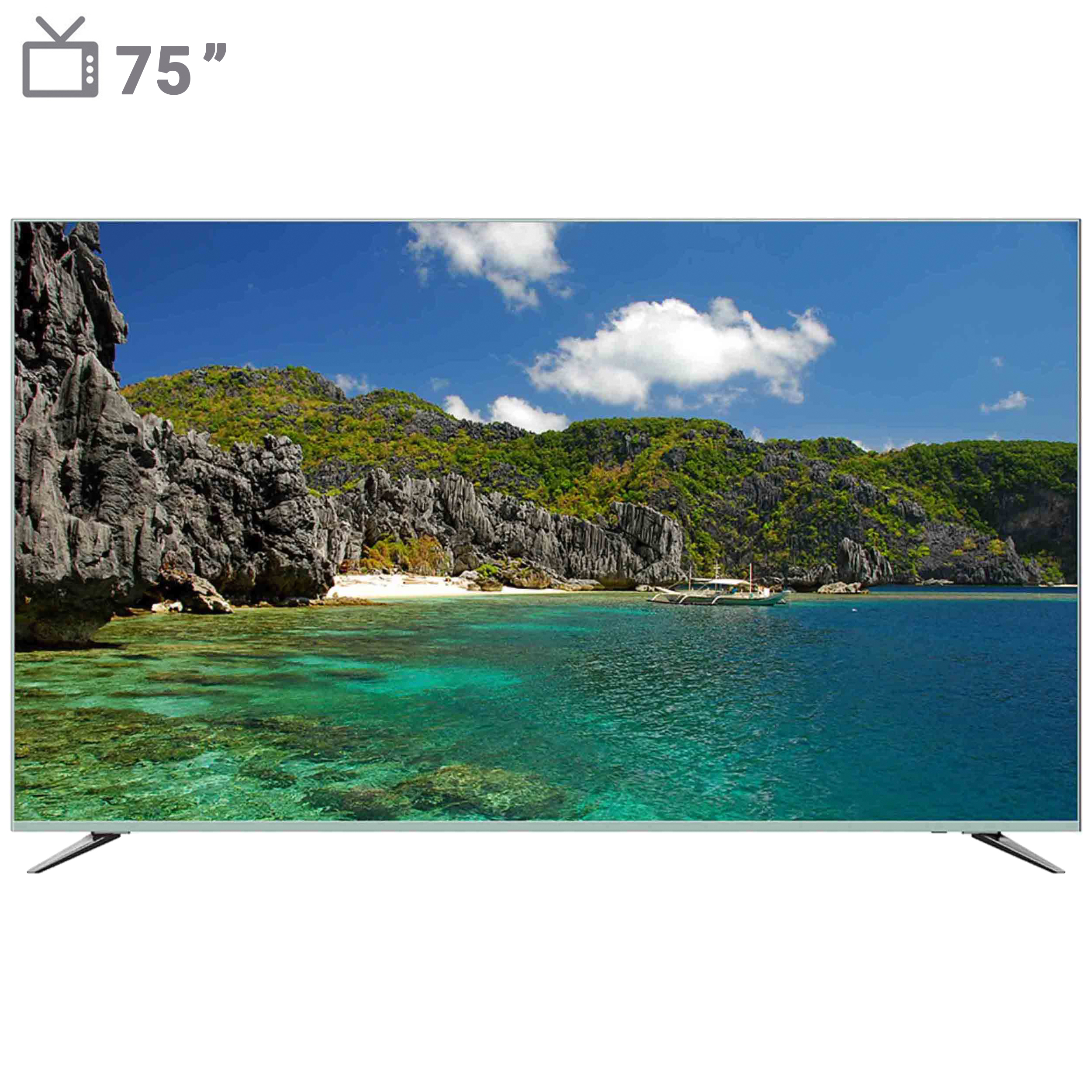 تلویزیون ال ای دی هوشمند شهاب مدل SH301UFL-75 سایز 75 اینچ