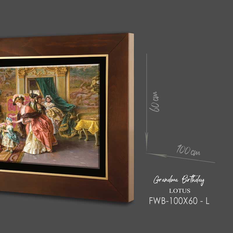 تابلو لوتوس مدل نقاشی جشن تولد مادربزرگ