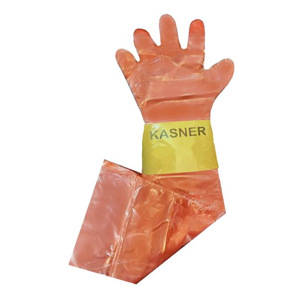 دستکش نظافت یکبار مصرف کاسنر مدل ساقه بلند کد K95 بسته 106 عددی