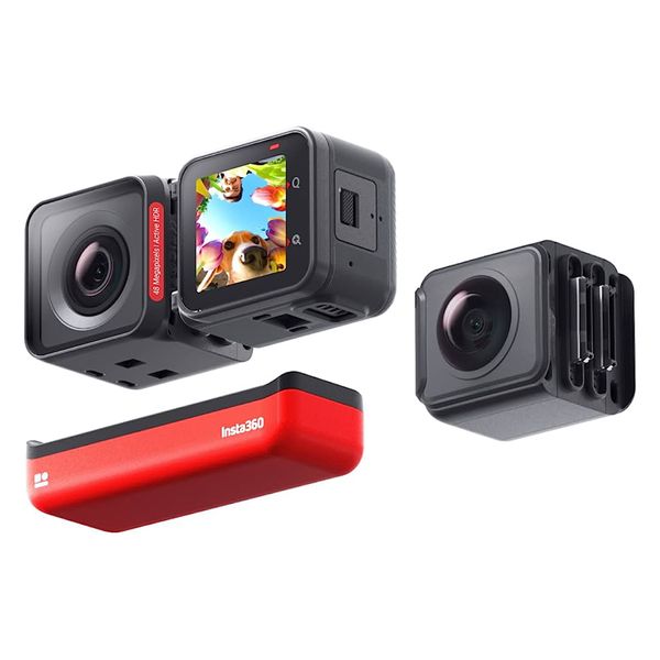 دوربین فیلم برداری ورزشی اینستا 360 مدل   INSTA360 ONE RS TWIN EDITION  به همراه لوازم جانبی 
