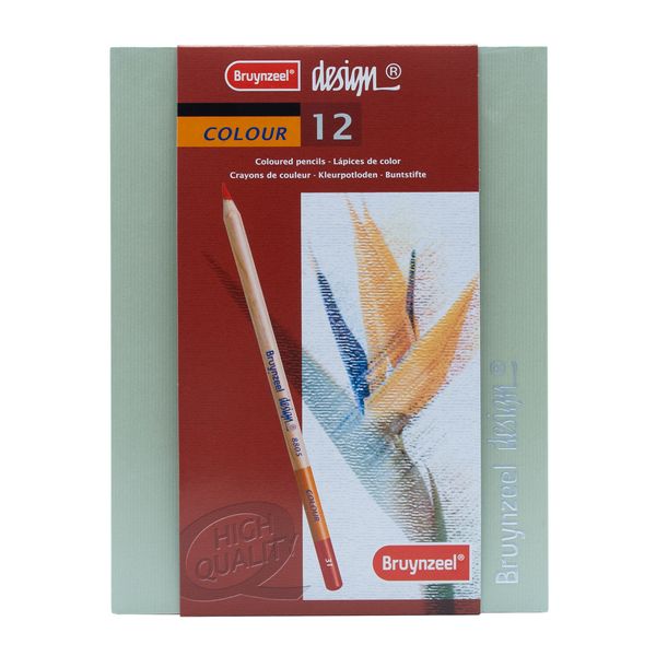 مداد رنگی 12 رنگ برونزیل مدل دیزاین