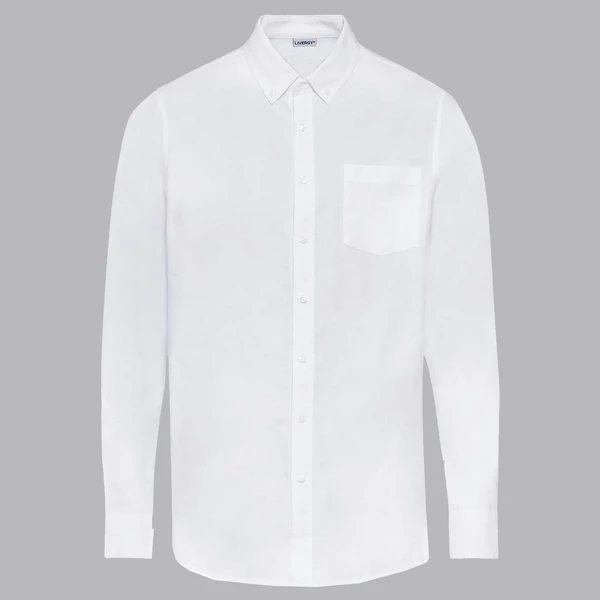 پیراهن آستین بلند مردانه لیورجی مدل استایل کد UP-Modern2022 رنگ سفید