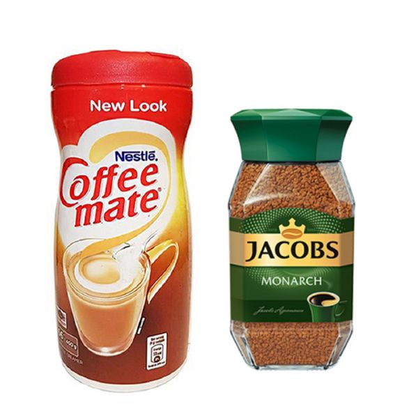 قهوه فوری جاکوبز -95 گرم به همراه کافی میت نستله 400 گرم