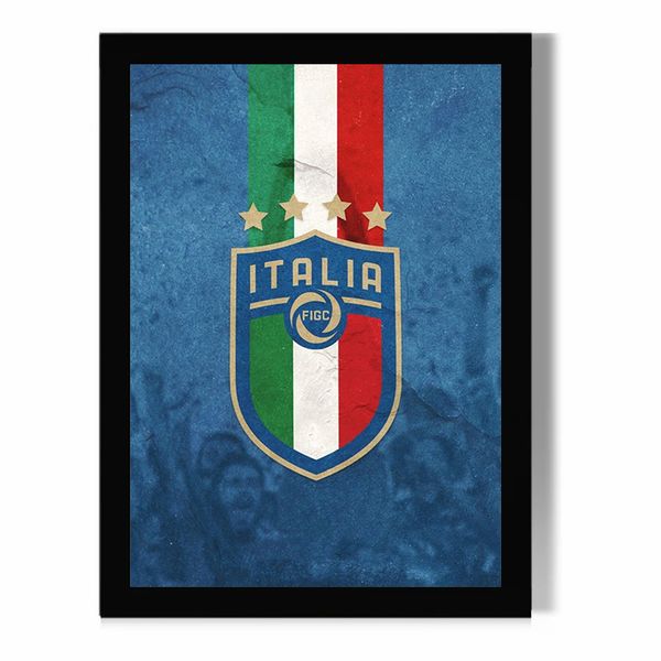 تابلو مدل دیواری طرح تیم ملی فوتبال ایتالیا | Italy کد FD605