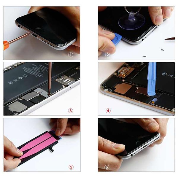 آچار تعویض باتری باسئوس مدل ACDM - IP6SP مناسب برای گوشی موبایل اپل مدل iPhone 6 Plus/ 6s Plus مجموعه 9 عددی