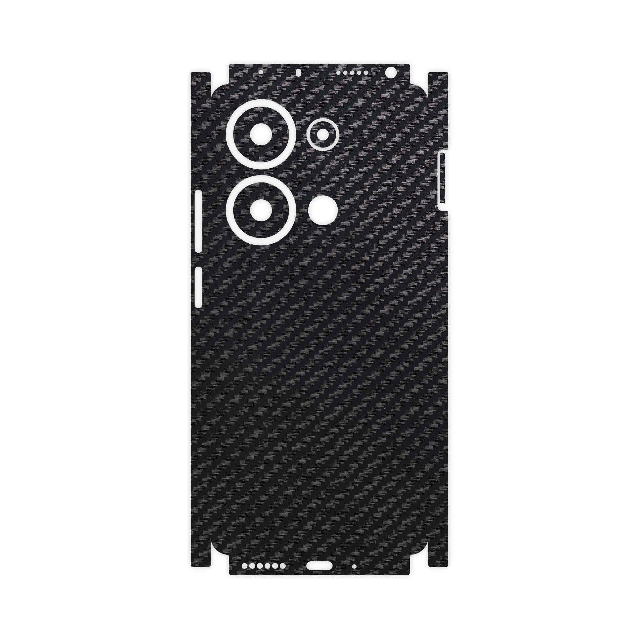 برچسب پوششی ماهوت مدل Carbon-Fiber-FullSkin مناسب برای گوشی موبایل شیائومی Redmi Note 13 Pro 4G