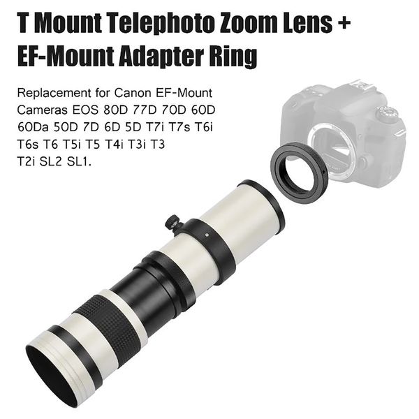 لنز دوربین آندوئر مدل EF 420-800MM mf f/8.3-16 Super Telephoto Zoom مناسب برای دوربین های کانن