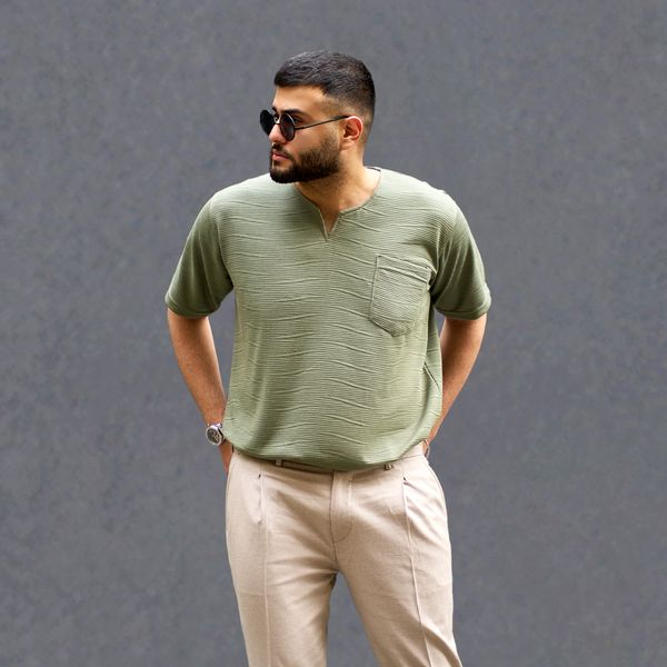 تی شرت اورسایز مردانه مدل سایز بزرگ مراکشی کد 1084-043