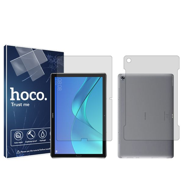 محافظ صفحه نمایش شفاف هوکو مدل HyGEL مناسب برای تبلت هوآوی MediaPad M5 10.8 به همراه محافظ پشت تبلت