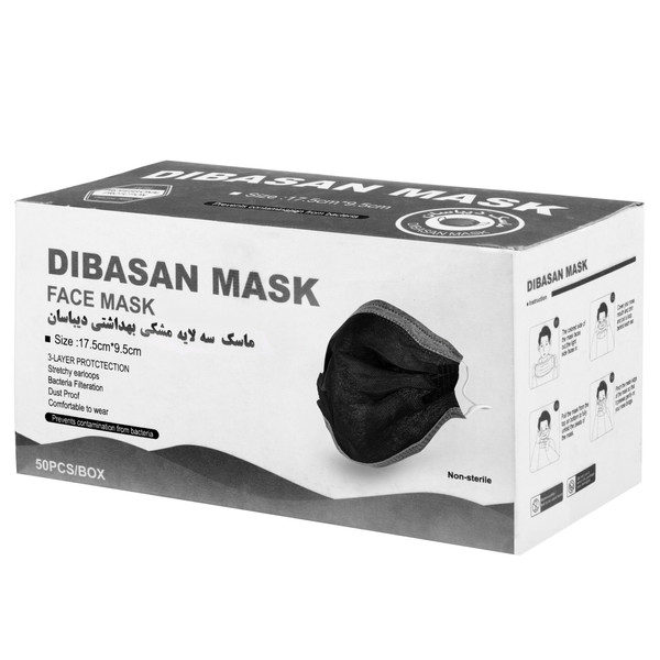 ماسک تنفسی دیباسان مدل MSE10 بسته 50 عددی