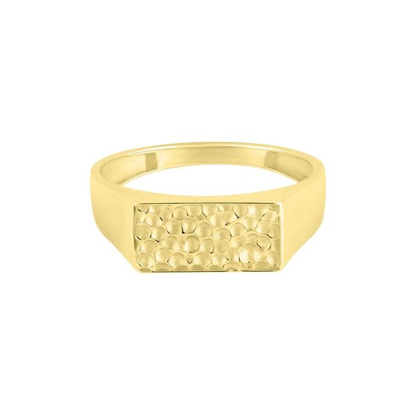 انگشتر طلا 18 عیار زنانه طلا و جواهر درریس مدل پینکی مستطیل کوچک