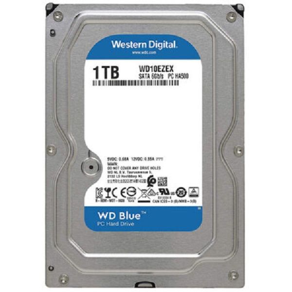 هارد دیسک اینترنال وسترن دیجیتال مدل WD BLUE WD10EZEX-00BBHA0 ظرفیت 1 ترابایت