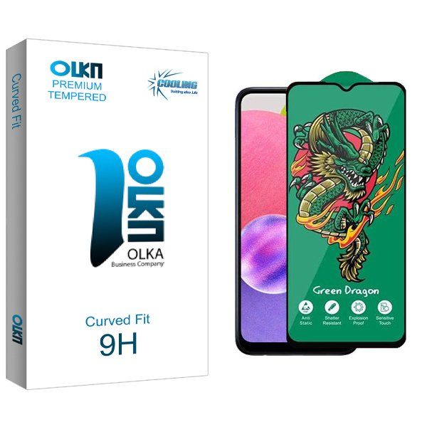 محافظ صفحه نمایش کولینگ مدل Olka Green_Dragon مناسب برای گوشی موبایل سامسونگ Galaxy A03s