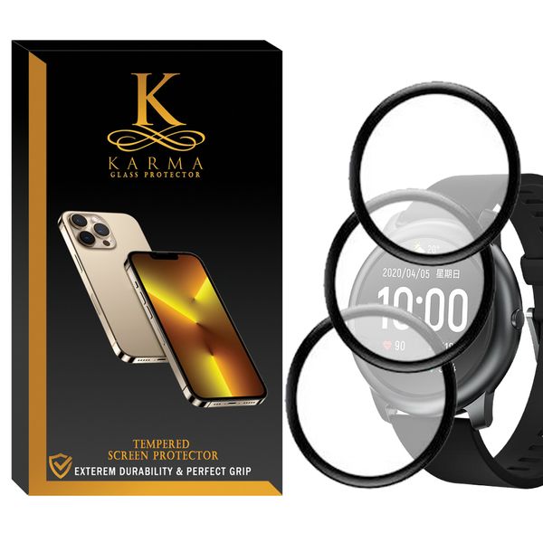 محافظ صفحه نمایش کارما مدل KA_PM مناسب برای ساعت هوشمند هایلو LS05 Solar بسته 3 عددی
