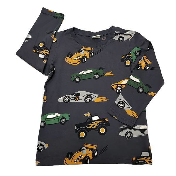 تی شرت آستین بلند پسرانه لیندکس مدل ماشین مسابقه