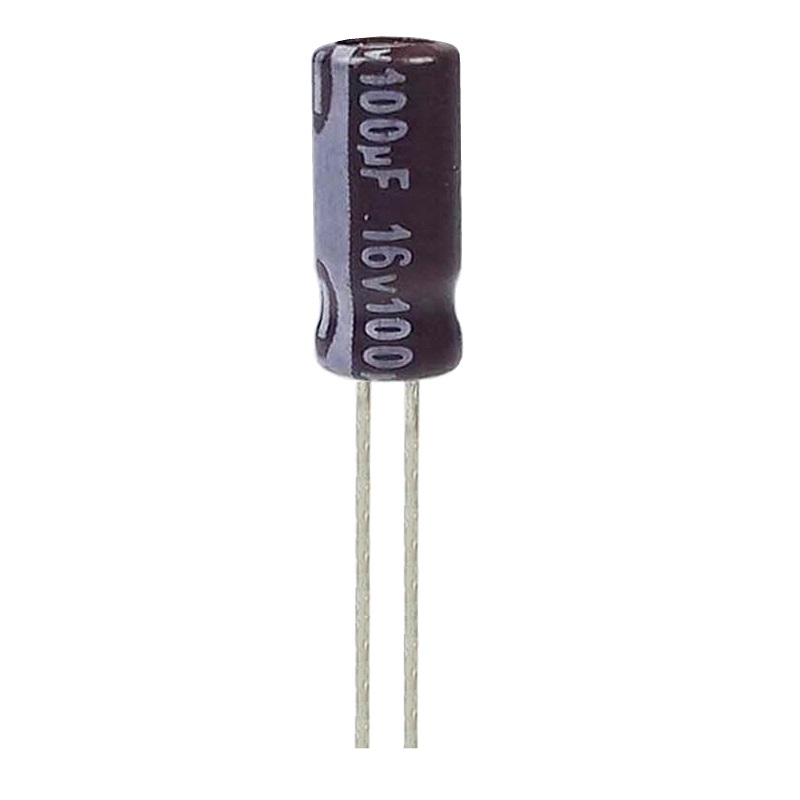  خازن الکترولیت 100 میکروفاراد 16ولت آکسبوم مدل TEC-10116
