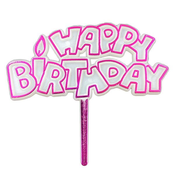 تاپر تزیین کیک مدل Happy Birthday sml