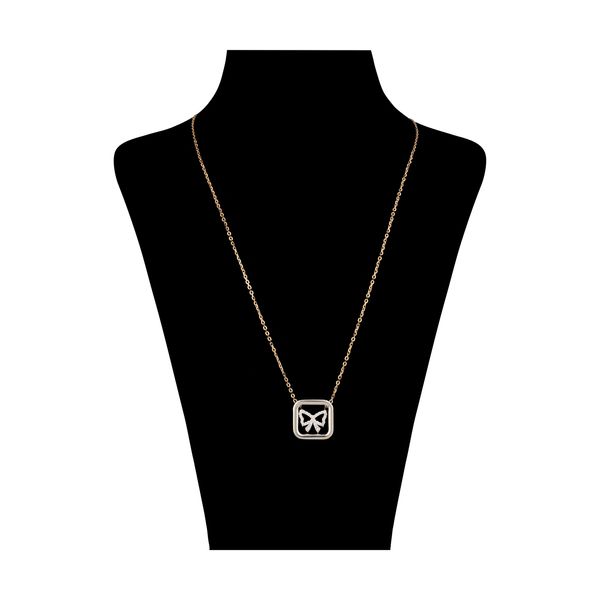 گردنبند طلا 18 عیار زنانه مایا ماهک مدل MM1552 طرح پاپیون