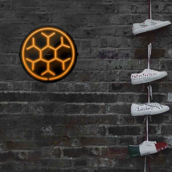 چراغ دیواری نئون دیزاین مدل Soccer-Ball-BL_ORG