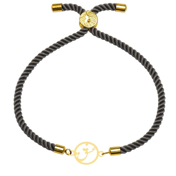 دستبند طلا 18 عیار زنانه کرابو طرح عشق مدل kr101801