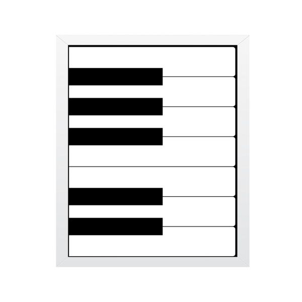 تابلو مدل کلیدهای پیانو