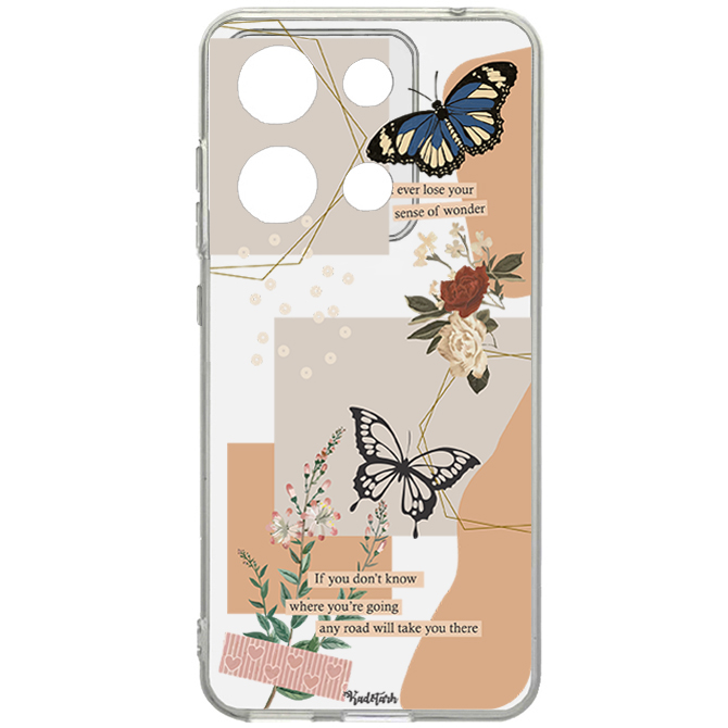 کاور طرح Butterfly مناسب برای گوشی موبایل شیائومی  Note 13 Pro-4G