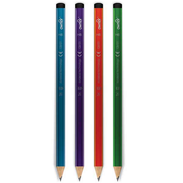 مداد مشکی اونر مدل COLOURED 126101 کد 007 بسته 4 عددی
