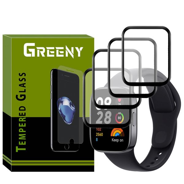 محافظ صفحه نمایش گرینی مدل GR-PM مناسب برای ساعت هوشمند شیائومی Redmi Watch 3 بسته چهار عددی