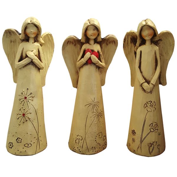 مجسمه لیلپار طرح فرشته مدل DKA-2114 Z مجموعه سه عددی