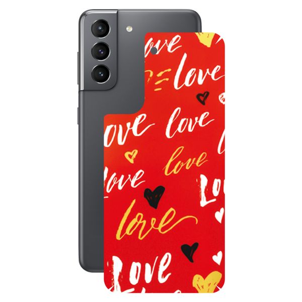 برچسب پوششی راک اسپیس طرح Love مناسب برای گوشی موبایل سامسونگ Galaxy S21 5G