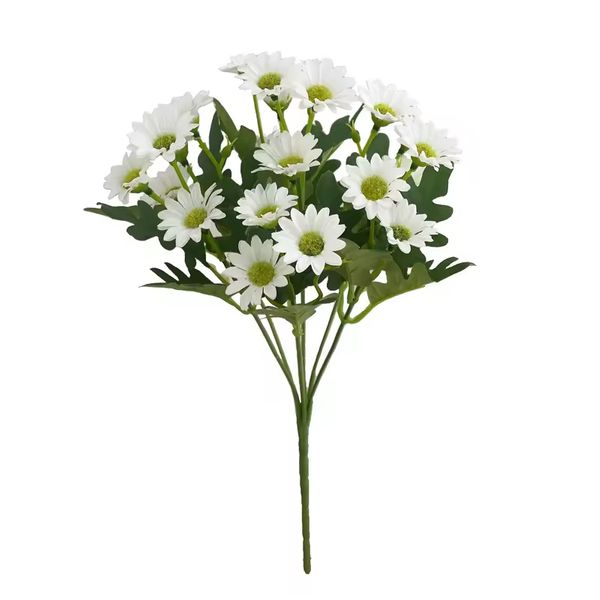 گل مصنوعی مدل بوته بابونه 21 گل