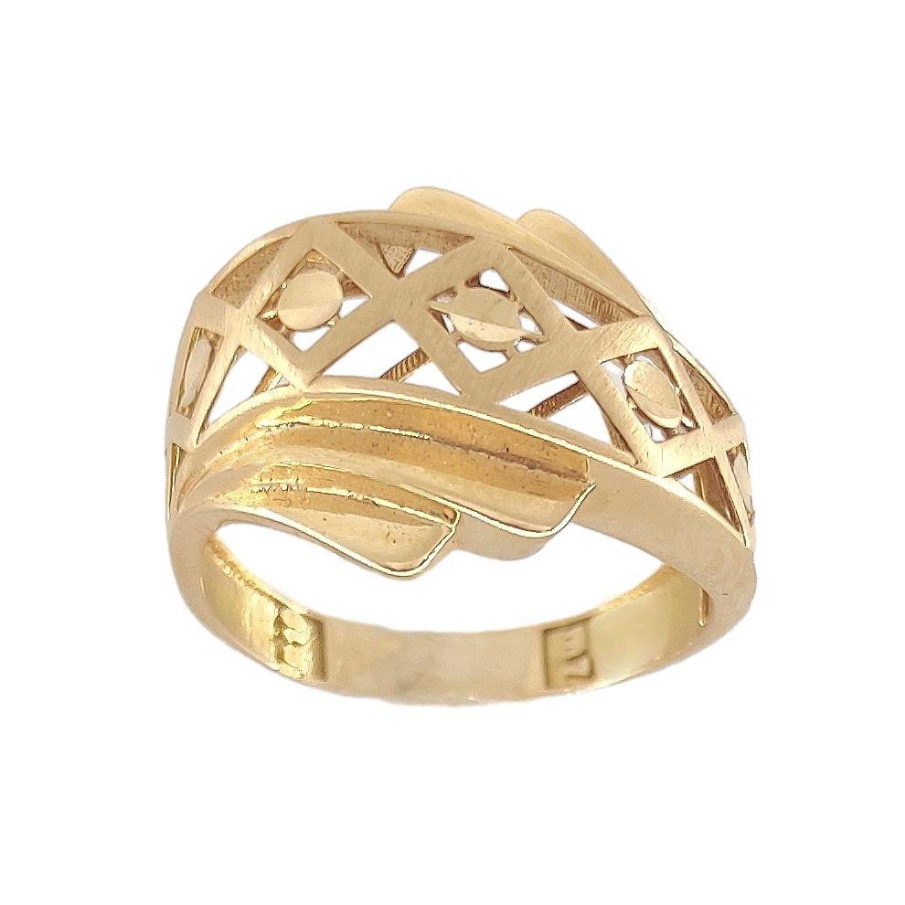 انگشتر طلا 18 عیار زنانه طلا و جواهرسازی افرا مدل 257