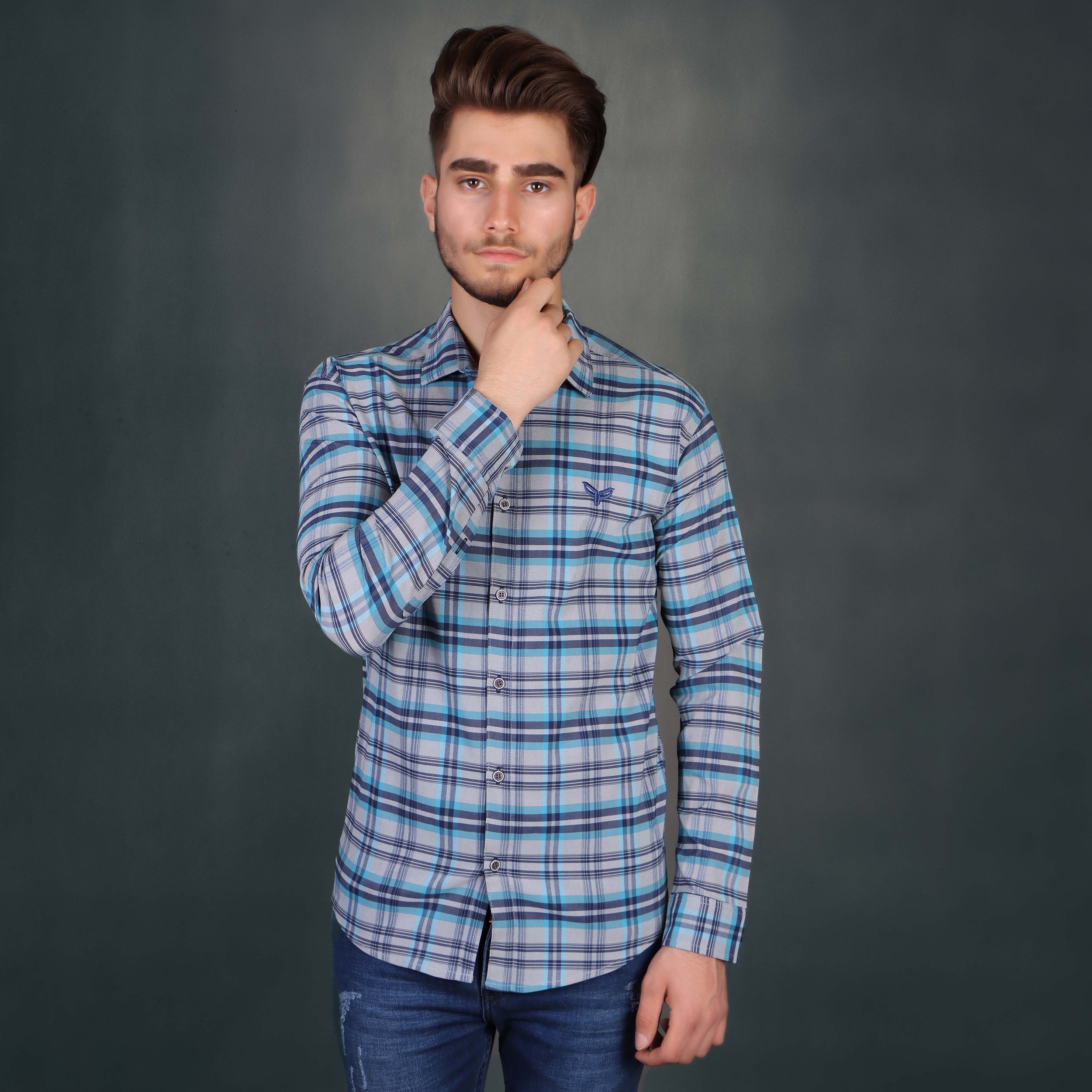 پیراهن آستین بلند مردانه پیکی پوش مدل M02537
