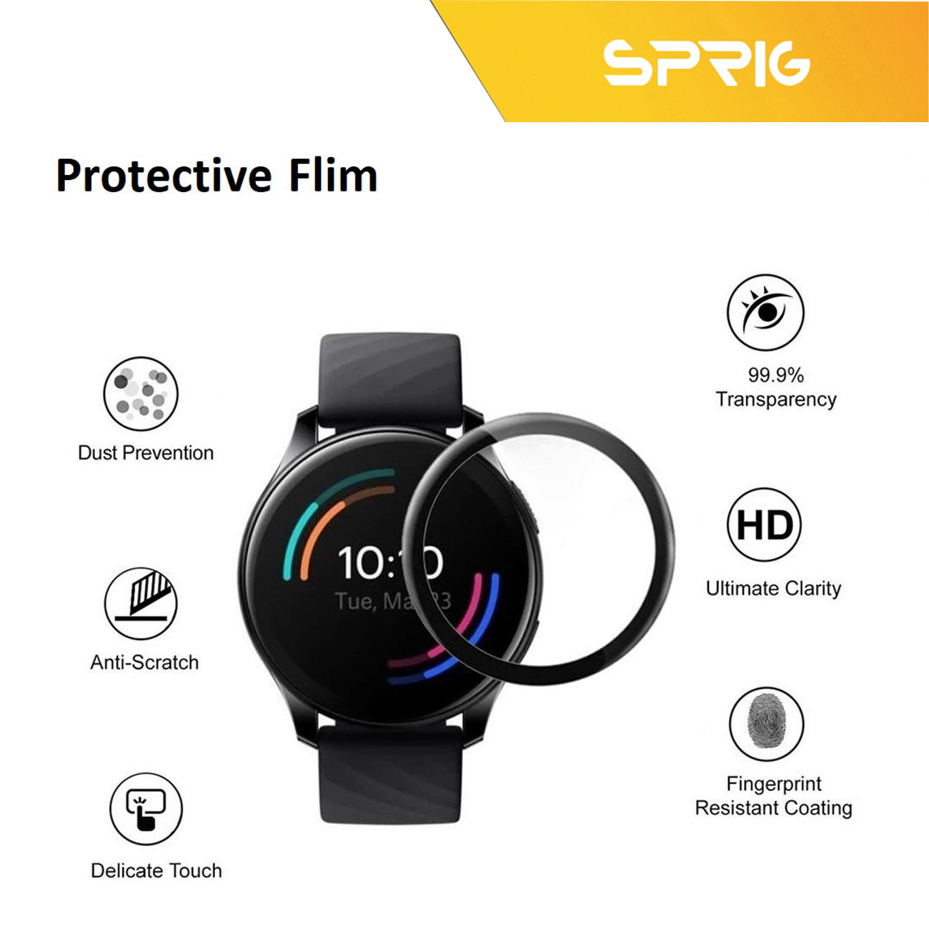     محافظ صفحه نمایش نانو اسپریگ مدل SPG مناسب برای ساعت هوشمند سامسونگ Galaxy Watch 4 44mm