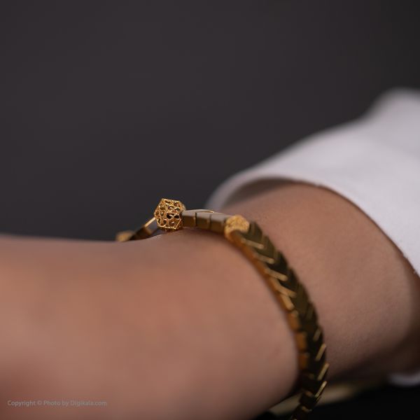 دستبند طلا 18 عیار زنانه مانچو مدل bfg124