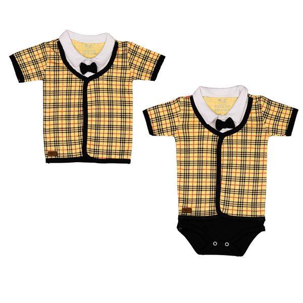 ست تاپ و تی شرت نوزادی تربچه مدل آرمان