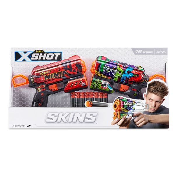 ست تفنگ بازی زورو مدل X-Shot Flux Skins