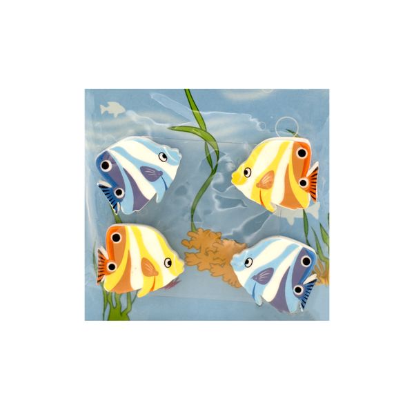 گیره کاغذ مدل ماهی بسته 4 عددی