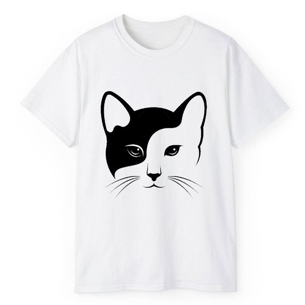 تی شرت آستین کوتاه مردانه مدل گربه کد 1795