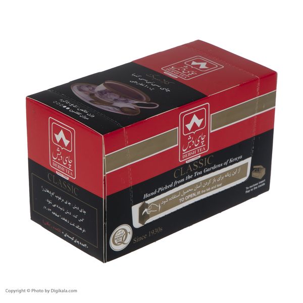 چای سیاه کیسه ای کلاسیک دبش - 2 گرم بسته 25 عددی