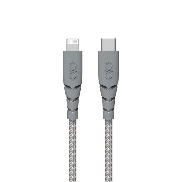 کابل شارژ USB-C به لایتنینگ فورس مدل  FPCBLMFIC1.2MRG Ultra-reinforced Cable طول 1.2 متر