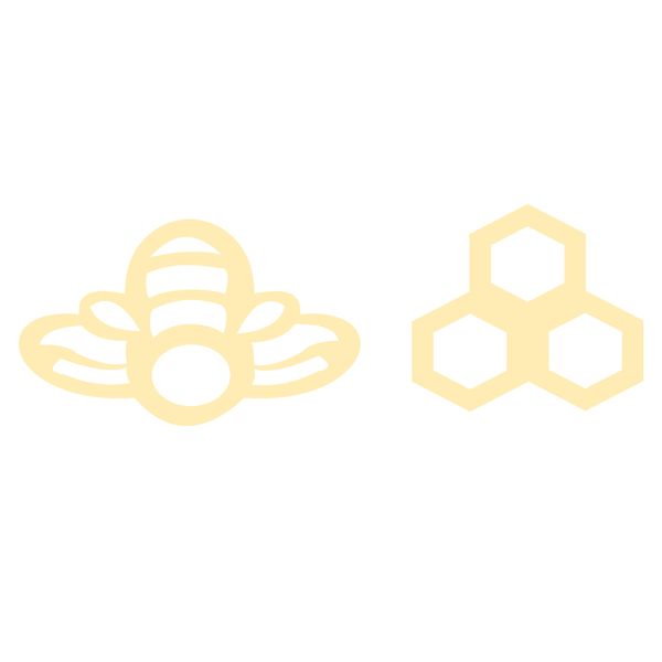 گوشواره طلا 18 عیار زنانه کرابو طرح کندو و زنبور عسل مدل Kr5270