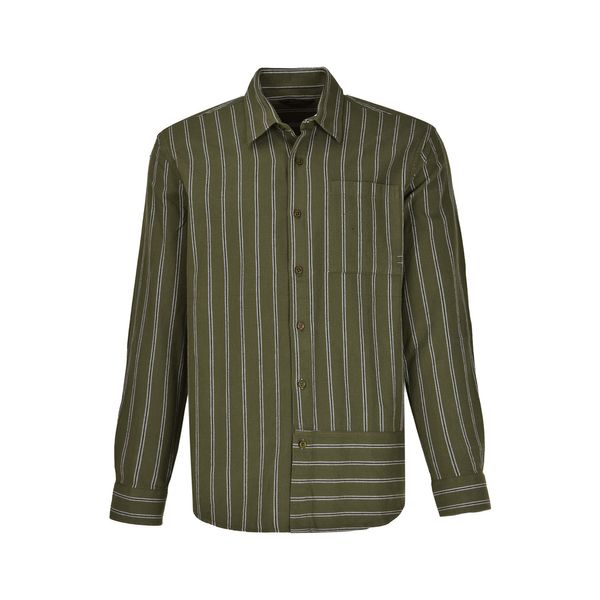 پیراهن آستین بلند مردانه بادی اسپینر مدل 4642 کد 1 رنگ سبز