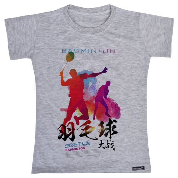 تی شرت آستین کوتاه دخترانه 27 مدل Badminton Advertisement کد MH890