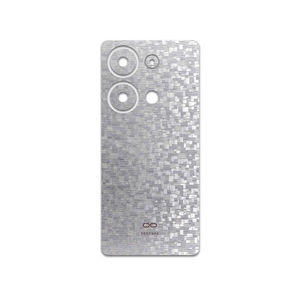 برچسب پوششی ماهوت مدل Silver-Silicon مناسب برای گوشی موبایل شیائومی Poco M6 Pro 4G
