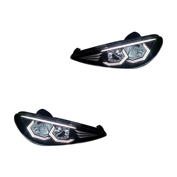 چراغ جلو خودرو مدل هگزا مناسب برای پژو 206 بسته دو عددی