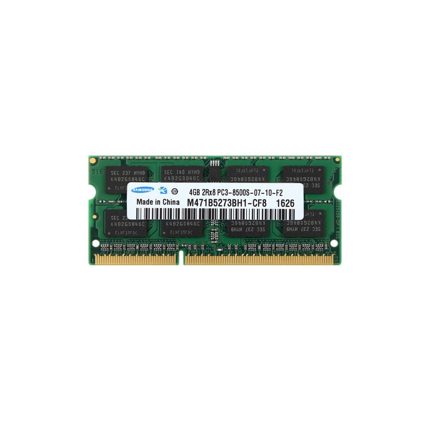 رم لپ تاپ DDR3 دو کاناله 1066 مگاهرتز CL7 Samsung مدل 8500S ظرفیت 4 گیگابایت