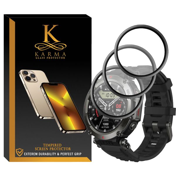 محافظ صفحه نمایش کارما مدل KA-PM مناسب برای ساعت هوشمند  امازفیت T-Rex Ultra  بسته سه عددی