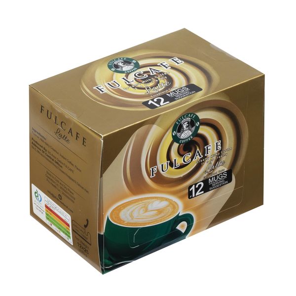 پودر شیر قهوه لاته فول کافه - 25 گرم بسته 12 عددی