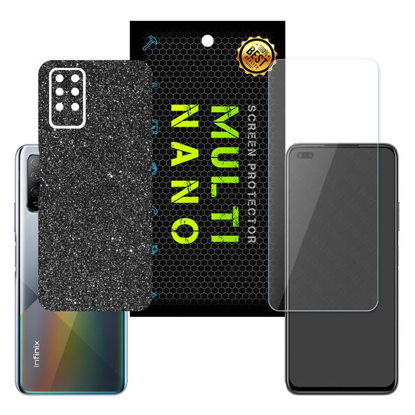 برچسب پوششی مولتی نانو مدل X-F1G-S مناسب برای گوشی موبایل اینفینیکس Note 8 به همراه محافظ صفحه نمایش